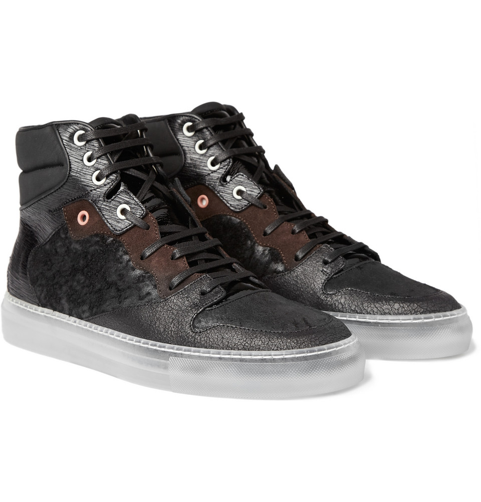 black high top leather sneakers balenciaga high top leather sneakers in black for lyst black high top leather sneakers balenciaga high top leather sneakers in black for lyst