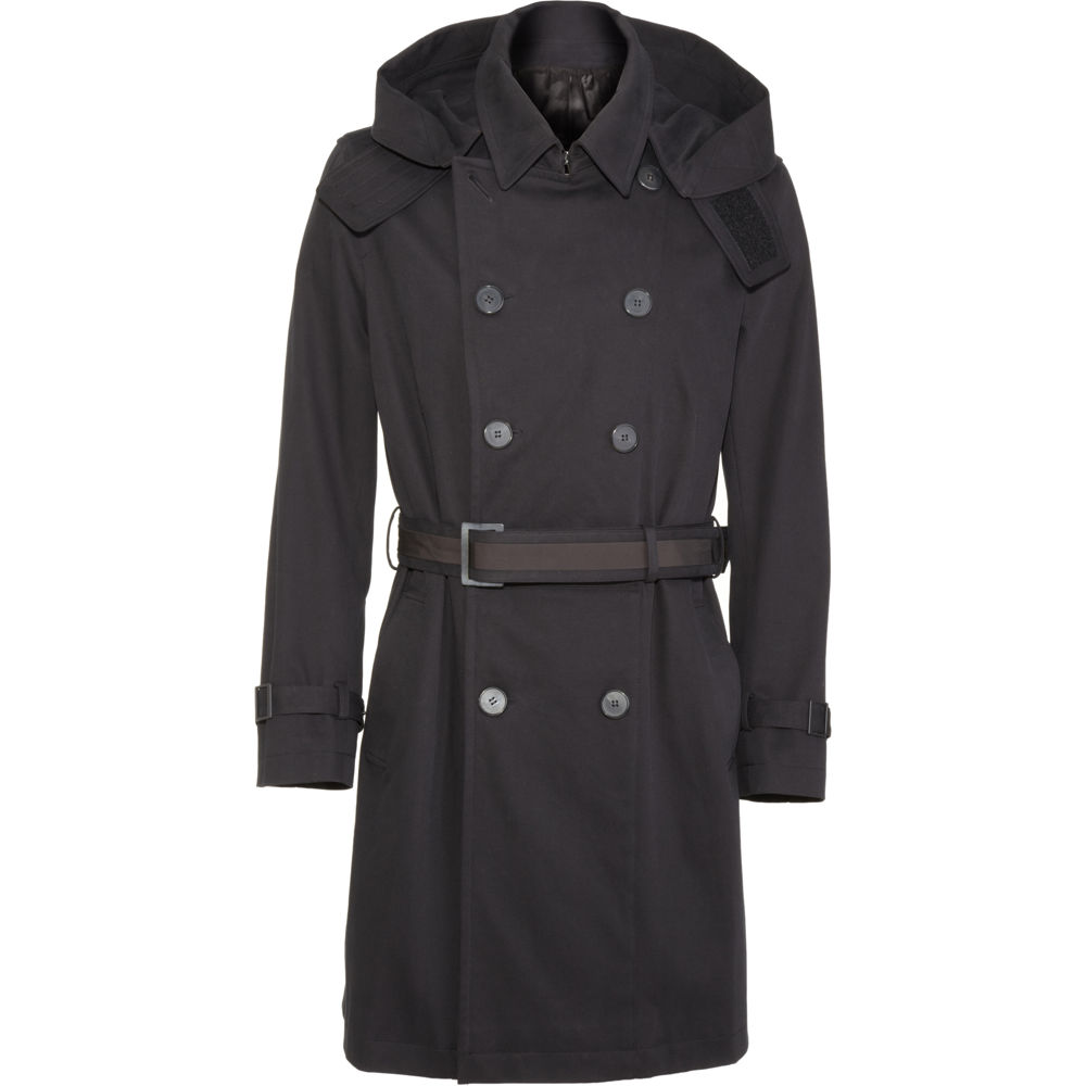 Givenchy Hooded Trench Coat in Black for Men | Lyst