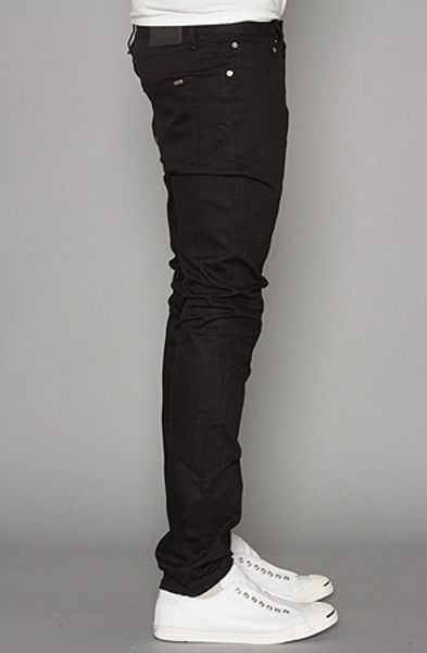 Obey The Shakedown Skinny Fit Jeans in Raw Black Wash in Black for Men ...