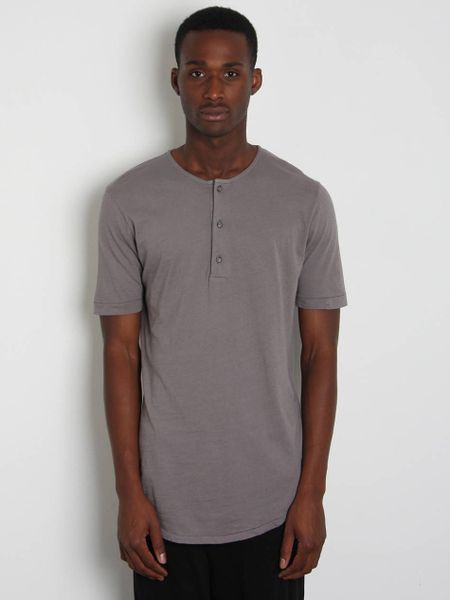 Silent - Damir Doma Men S Texana Henley T Shirt in Gray for Men (grey ...