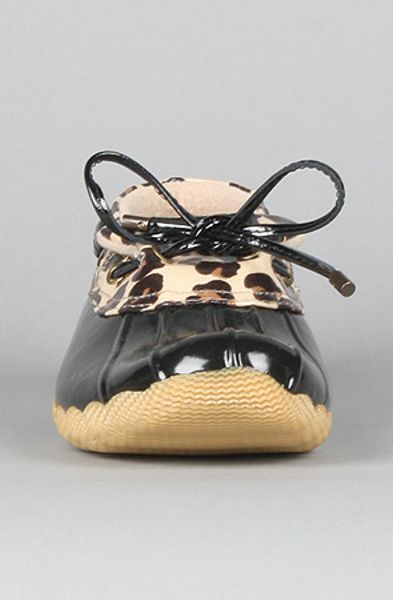 Sperry Top-sider The Cormorant Duck Boot in Black and Leopard in Black ...
