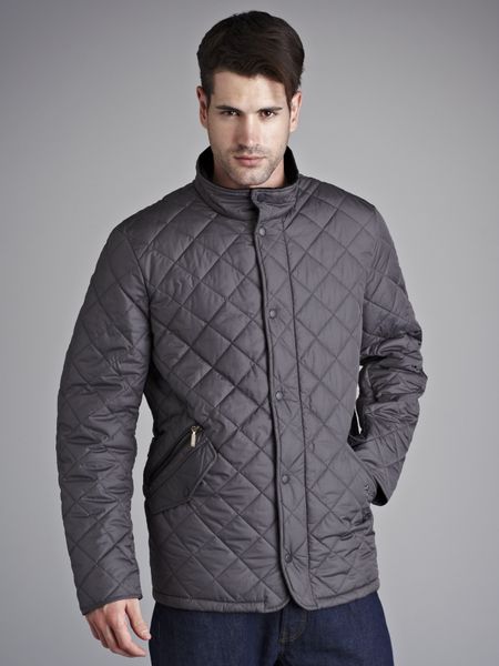 Barbour Chelsea Sportsquilt Jacket Charcoal in Gray for Men (charcoal ...