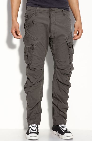 G-star Raw La Rovic Tapered Cargo Pants in Gray for Men (battle grey ...