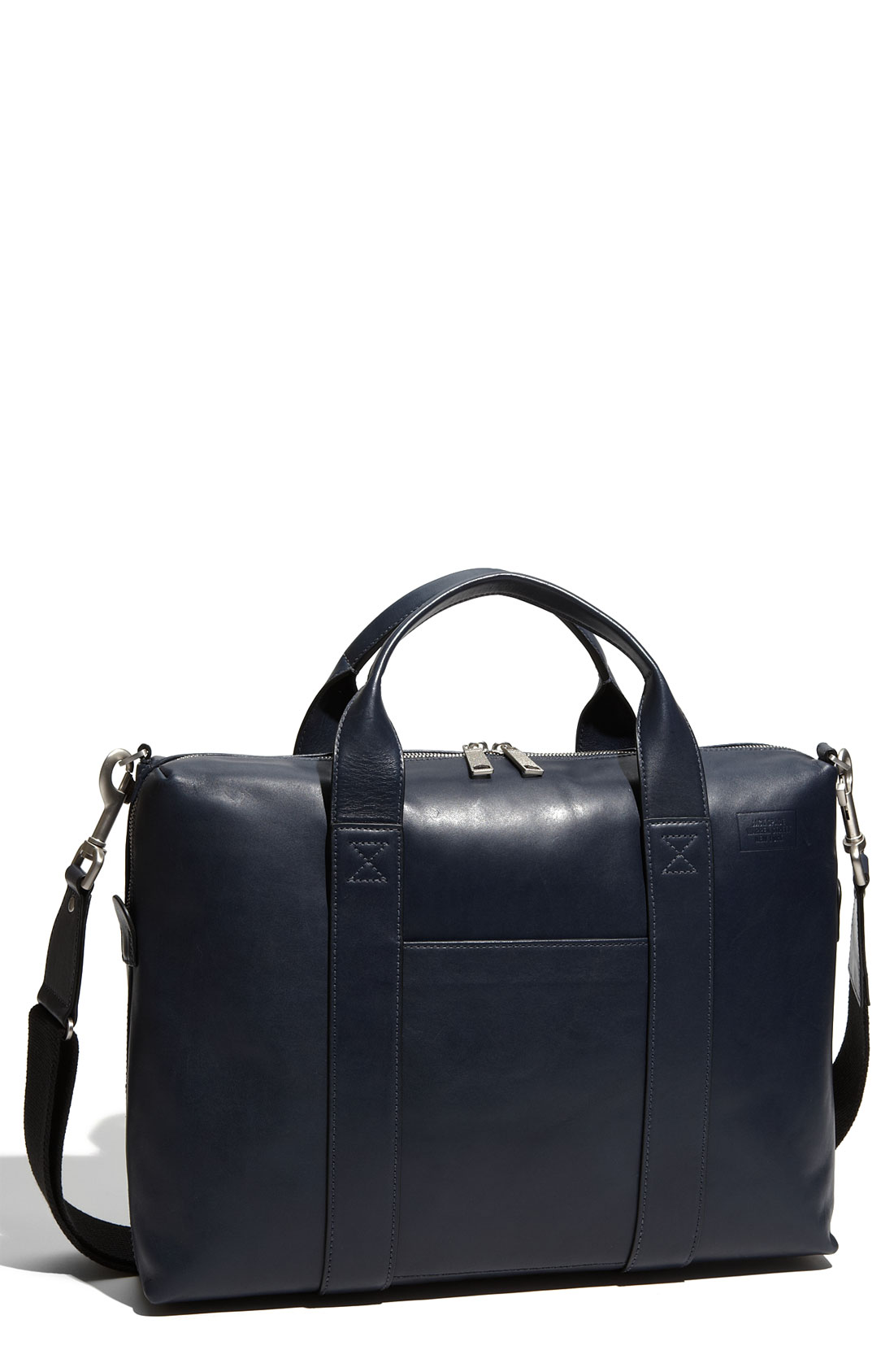 Jack Spade Davis Leather Briefcase in Blue for Men Lyst