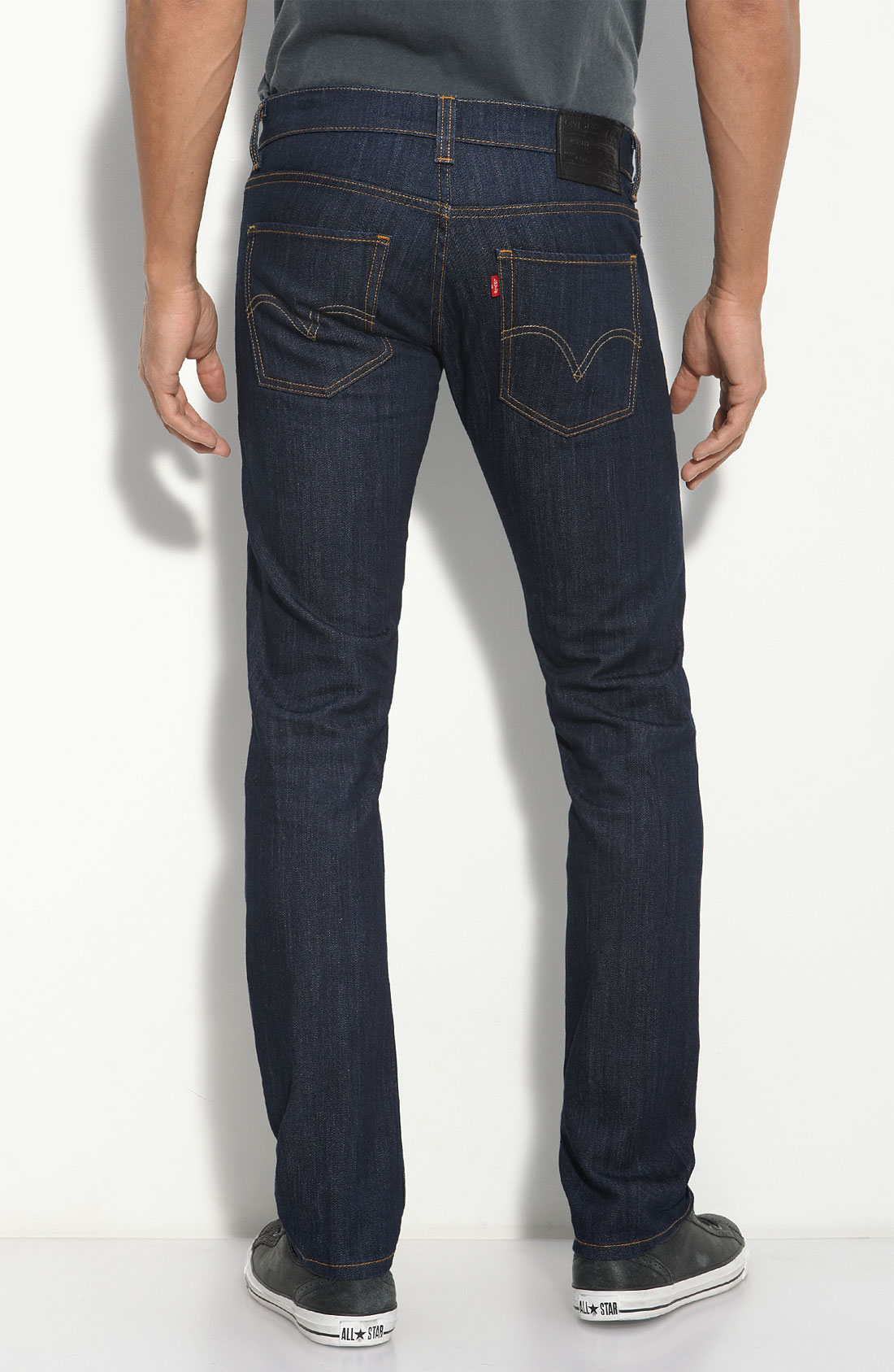Levi's 511 Skinny Dark Blue Jeans in Blue for Men | Lyst