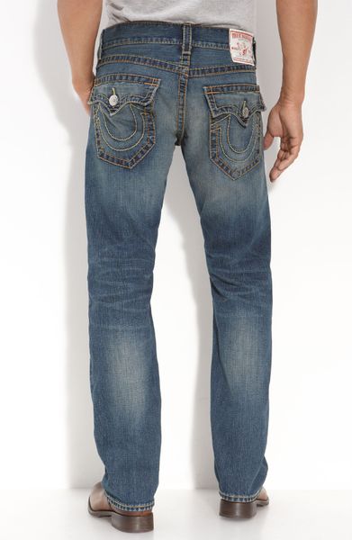 True Religion Ricky - Big T Straight Leg Jeans (victory Wash) in Blue ...