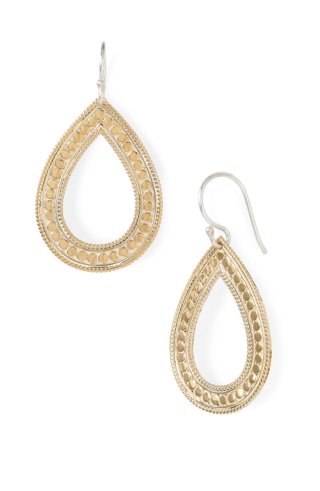 Anna Beck Timor Open Teardrop Earrings in Gold (gold/ silver) | Lyst