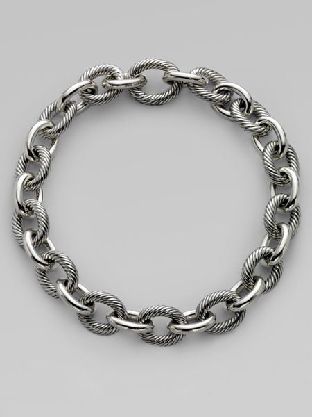 David Yurman Sterling Silver Xx Large Oval Link Chain Necklace in ...