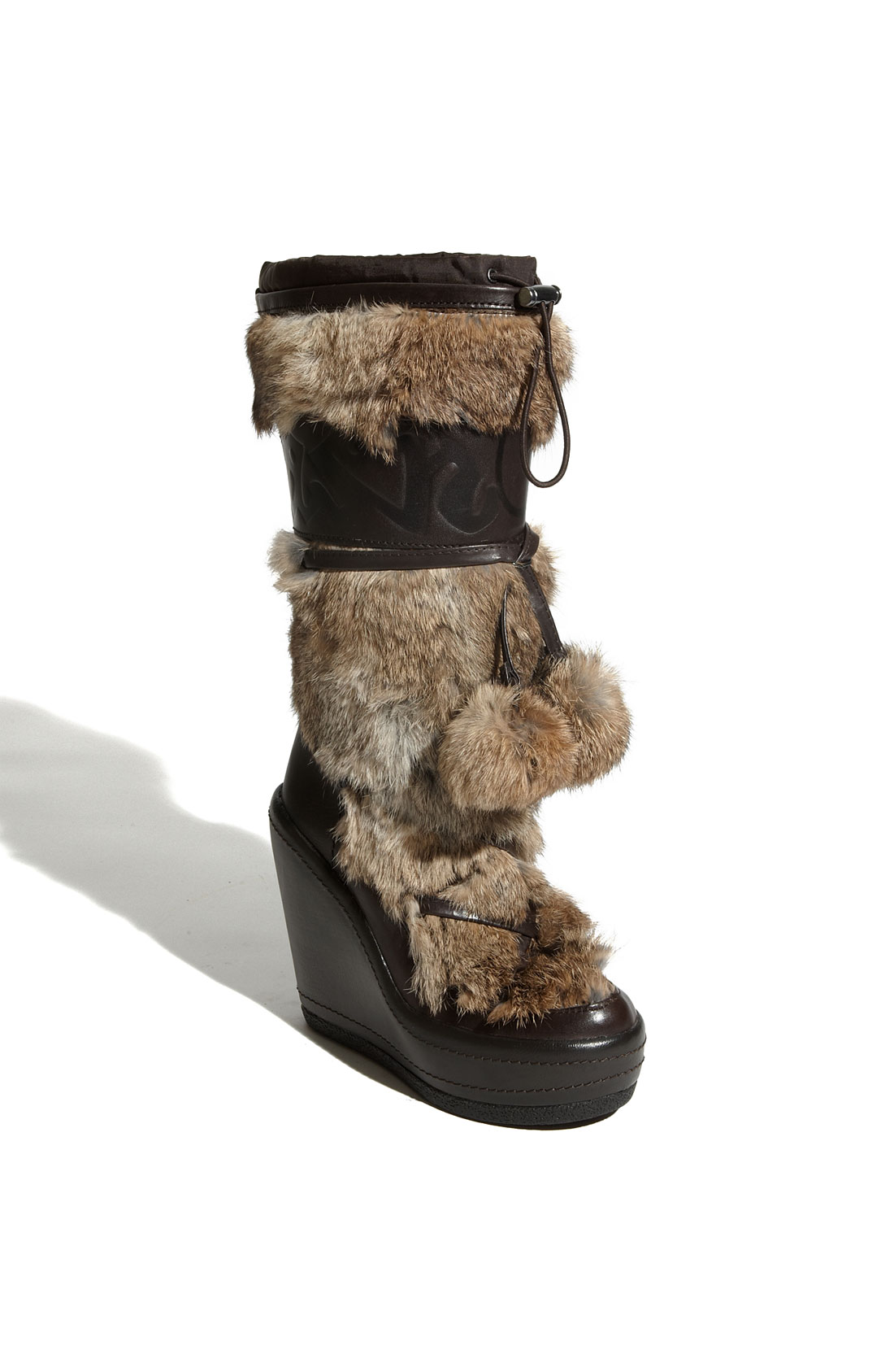 Ash Yeti Boot in Brown (t moro leather/ natural fur) | Lyst