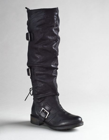 Boutique 9 Marl Buckle Boots in Black (black leather) | Lyst