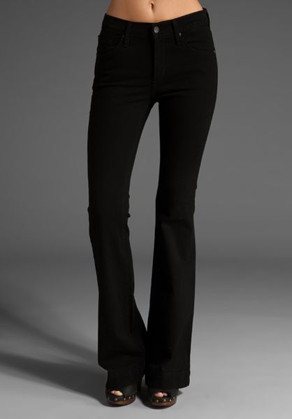 James Jeans Humphrey High Rise Flare in Black (black clean) | Lyst