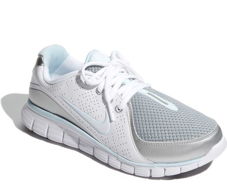 Nike Free Walk+ Walking Shoe (women) in Silver (metallic silver/ white ...