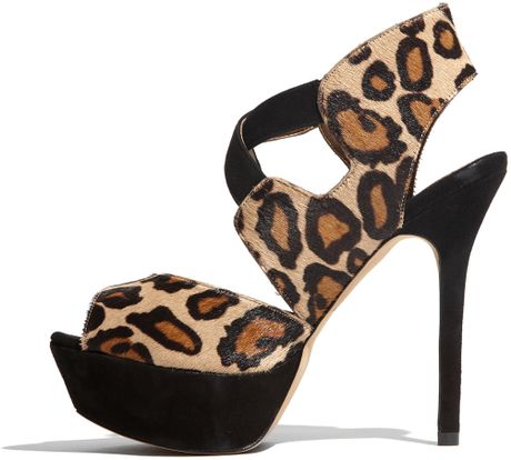 Sam Edelman Noura Pony Leopard Print Platform Sandal in Animal (leopard ...