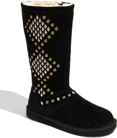 Ugg Avondale Knee High Boots Black in Black | Lyst