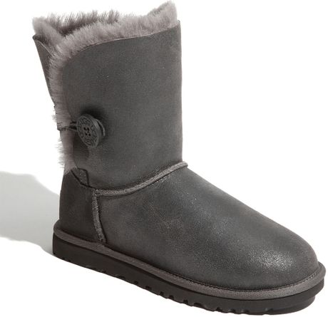 Ugg Bailey Button Bomber Boot in Gray (grey) | Lyst