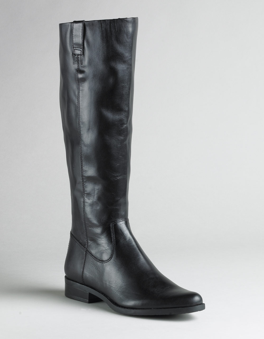 Calvin Klein Tamryn Leather Boots in Black - Lyst