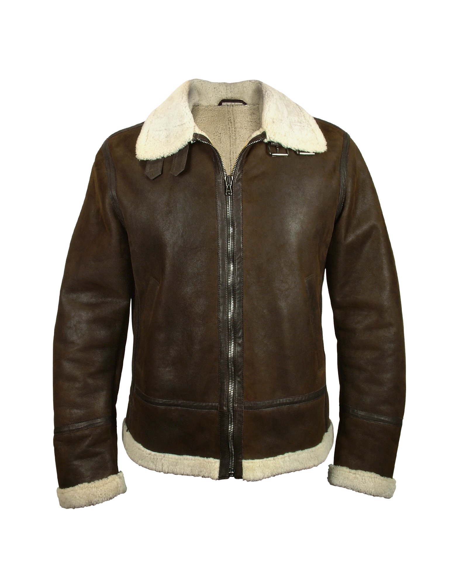 Lyst Forzieri Mens Dark Brown Shearling Jacket In For Men Gallery