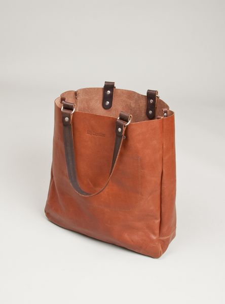 Ally Capellino Lesley Italian Leather Tote Bag in Brown | Lyst