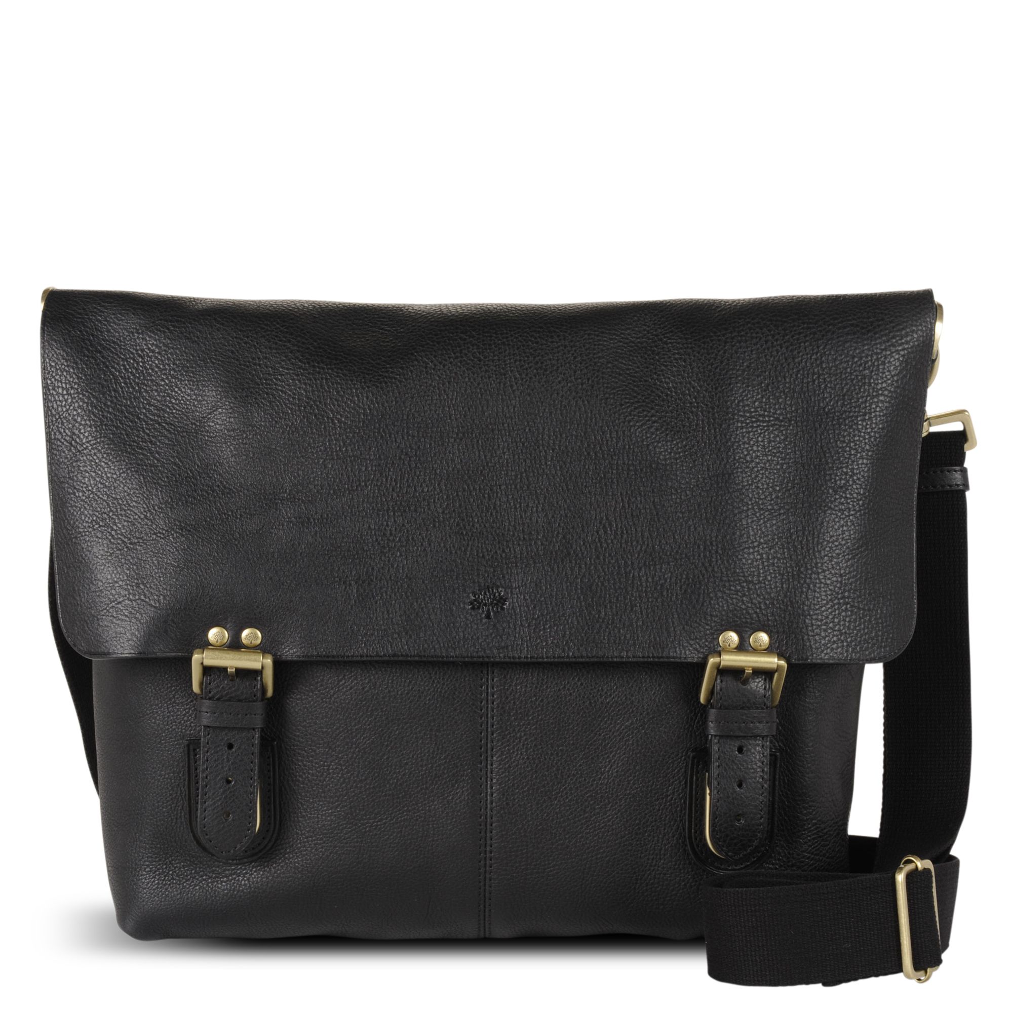 Mulberry Barnaby Leather Messenger Bag in Black for Men | Lyst