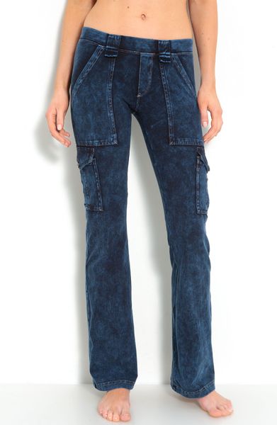 Hard Tail Cargo Pocket Flare Leg Pants in Blue (mineral wash blue) | Lyst