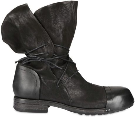 Cinzia Araia Washed Calf Boots in Black for Men | Lyst