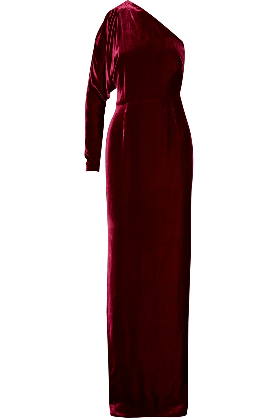 Lyst - Ralph Lauren Collection Bryson Asymmetric Velvet Gown in Purple