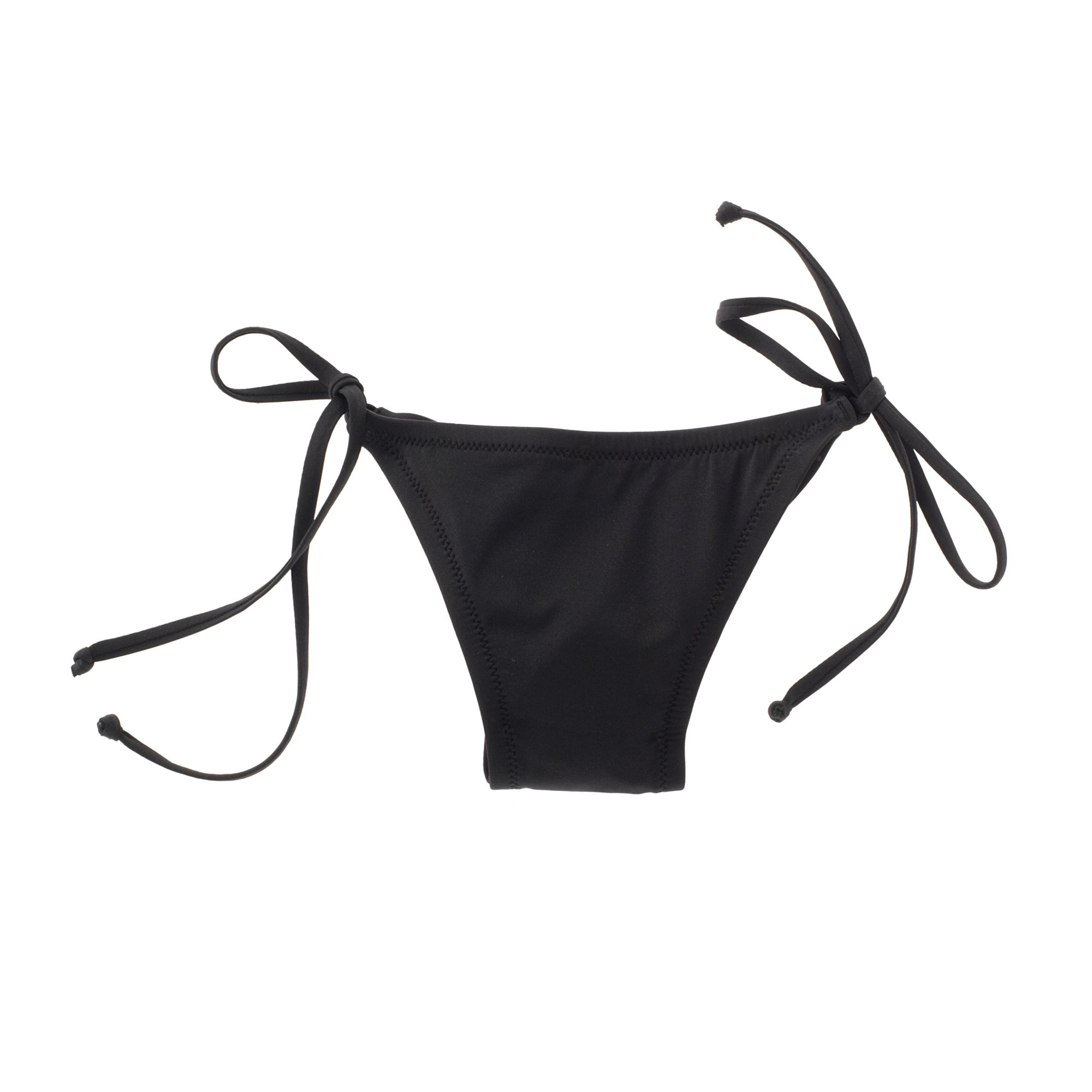 Madewell Solid String Bikini Bottom in Black (true black) | Lyst