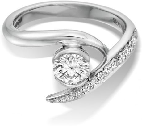 Shaun Leane Entwined Interlocking Engagement and Wedding Ring in Silver ...