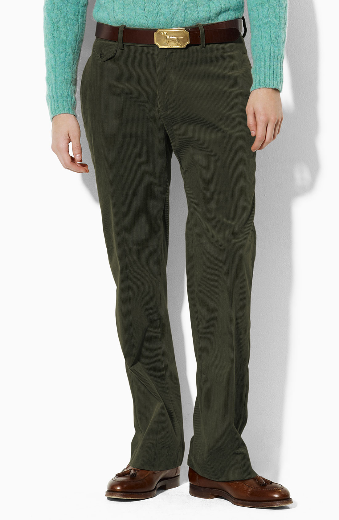 Polo Ralph Lauren Corduroy Pants in Green for Men (trent olive) | Lyst