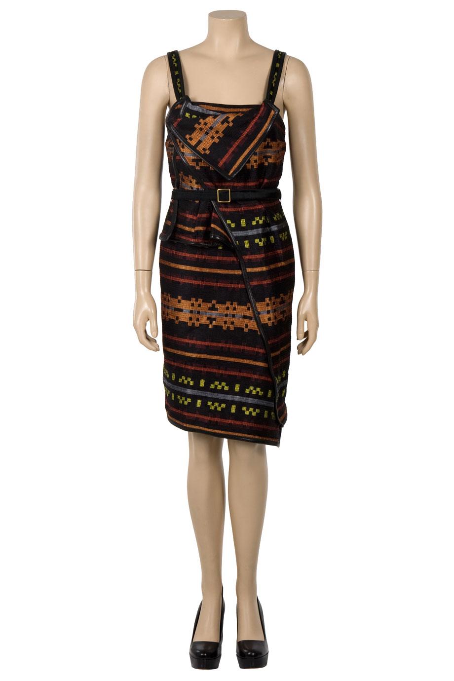 Lyst - Proenza schouler Bib Blanket Dress in Brown