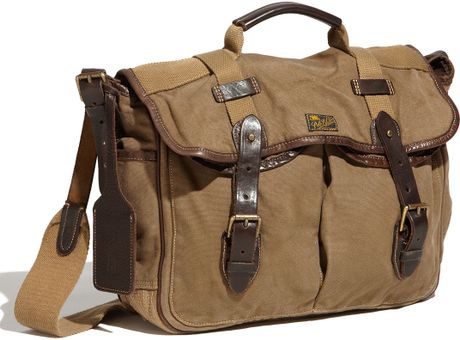 Polo Ralph Lauren Classic Canvas Messenger Bag in Khaki for Men ...