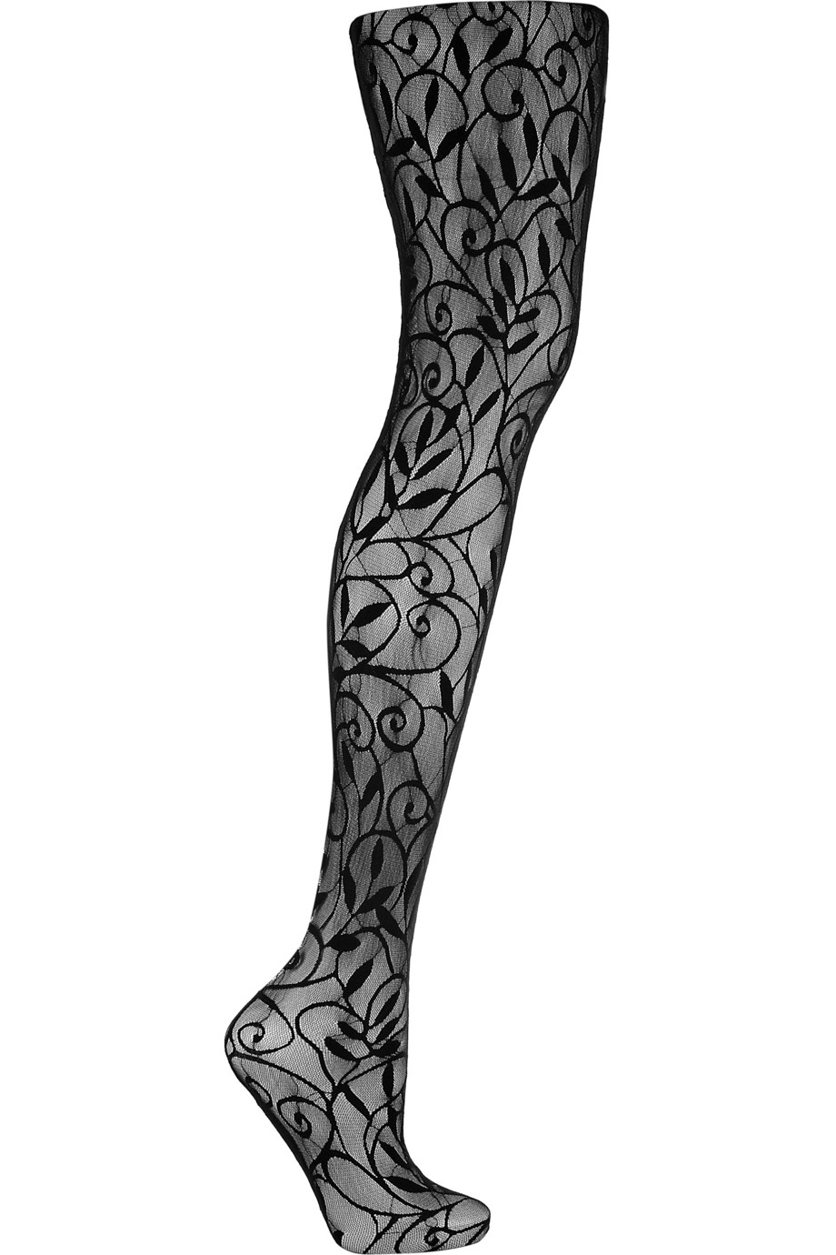 Wolford Lace Art Tights in Black | Lyst