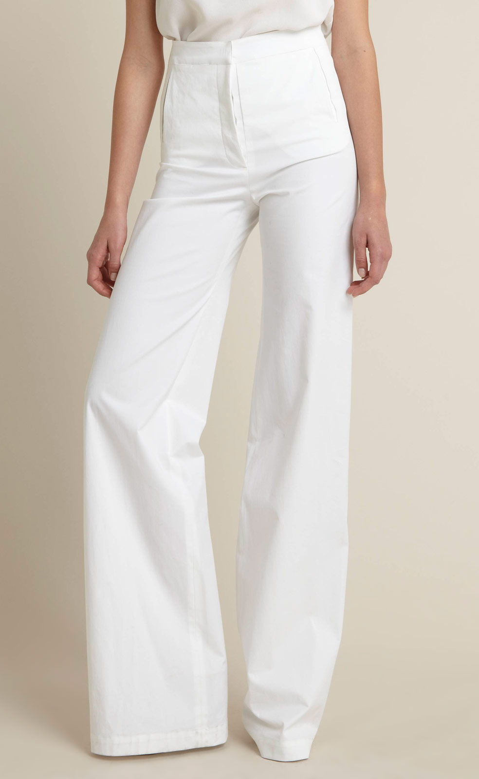 Adam Lippes Sailor Pants in White | Lyst