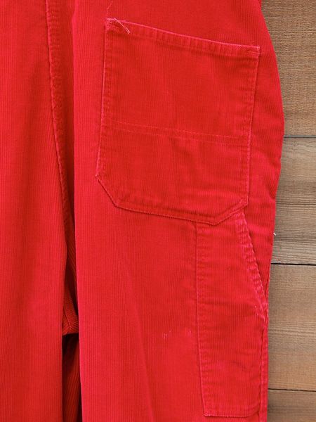 Free People Vintage Corduroy Overalls in Red | Lyst