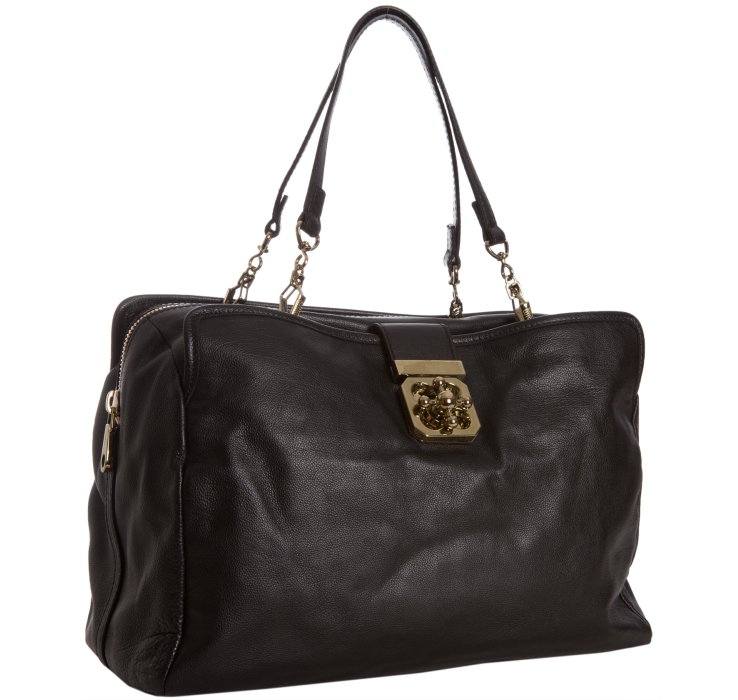 chloe designer handbags - Chlo Black Leather Elsie Tote in Black | Lyst