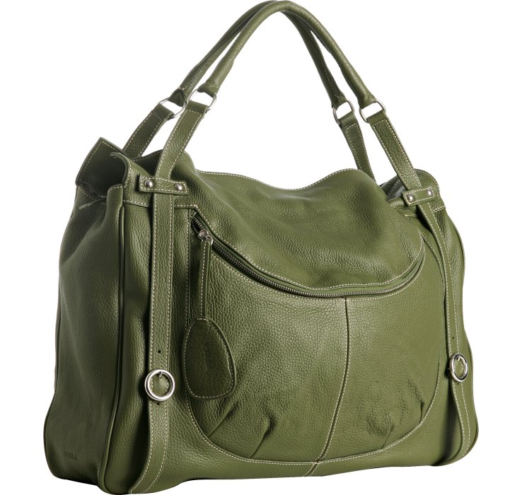 Furla Salvia Leather Farrah Extra-large Tote in Green | Lyst