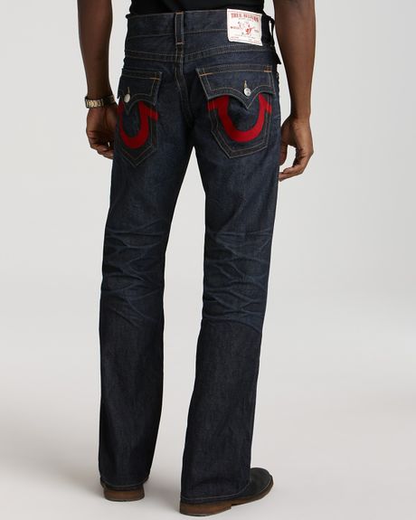 Ash True Religion Ricky Red Stitch Nashville Jeans in Blue for Men ...