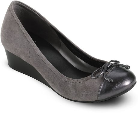 Cole Haan Air Tali Lace Wedges in Gray (dark grey) | Lyst