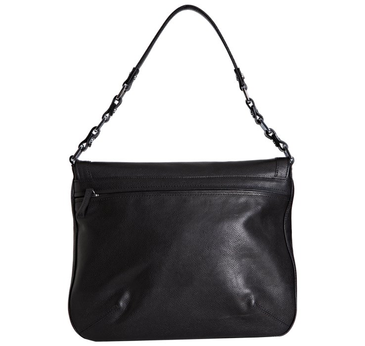 Longchamp Black Leather Gatsby Shoulder Bag in Black | Lyst