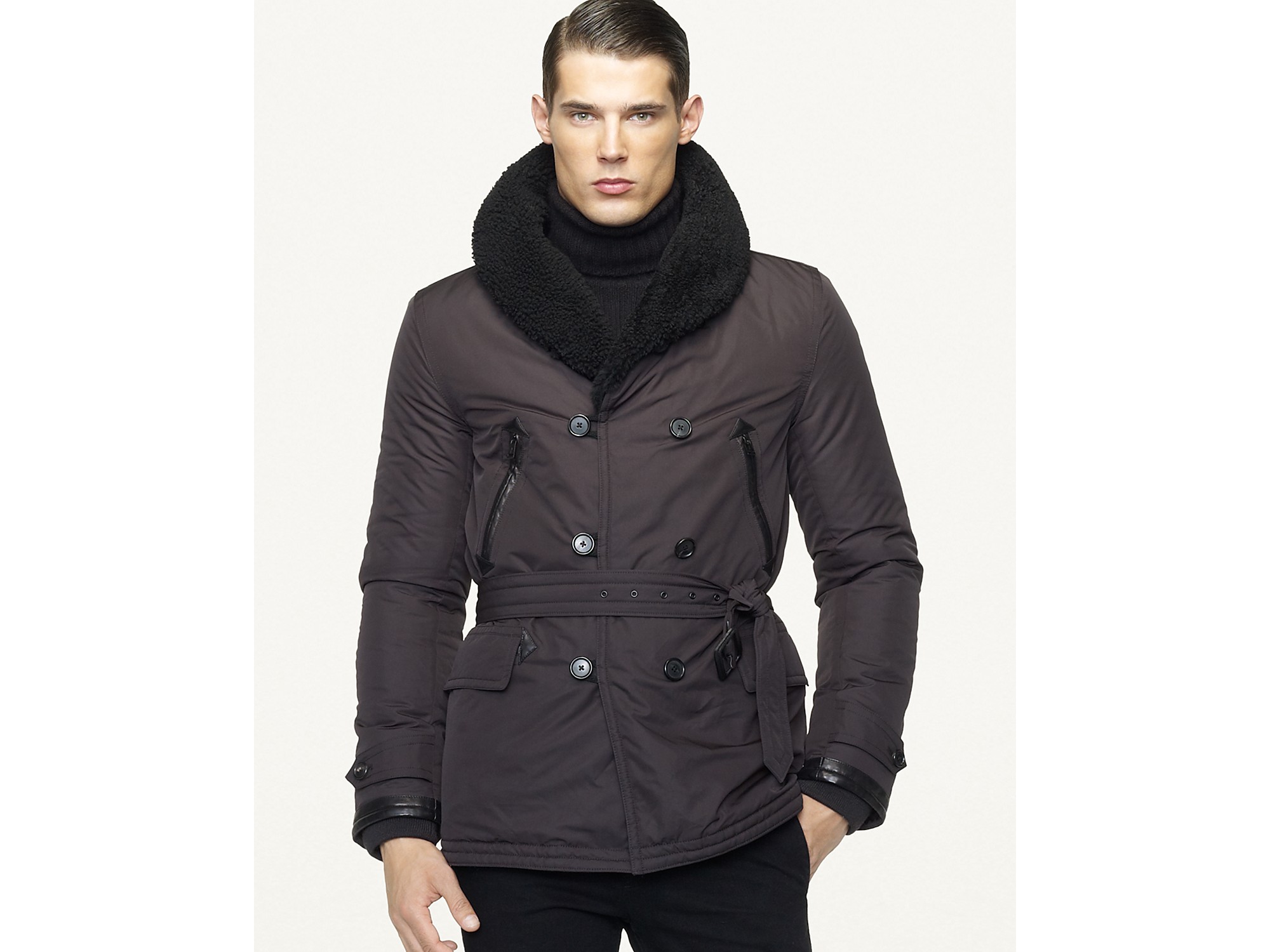 Ralph Lauren Black Label Ranch Coat in Black for Men (rl black) | Lyst