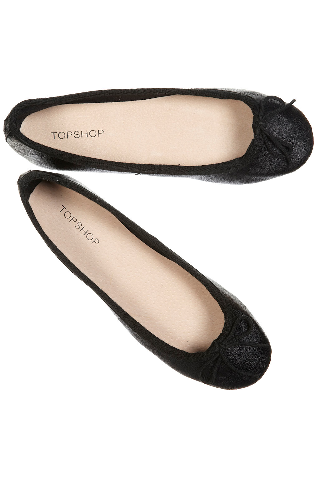 black elasticated ballet pumps