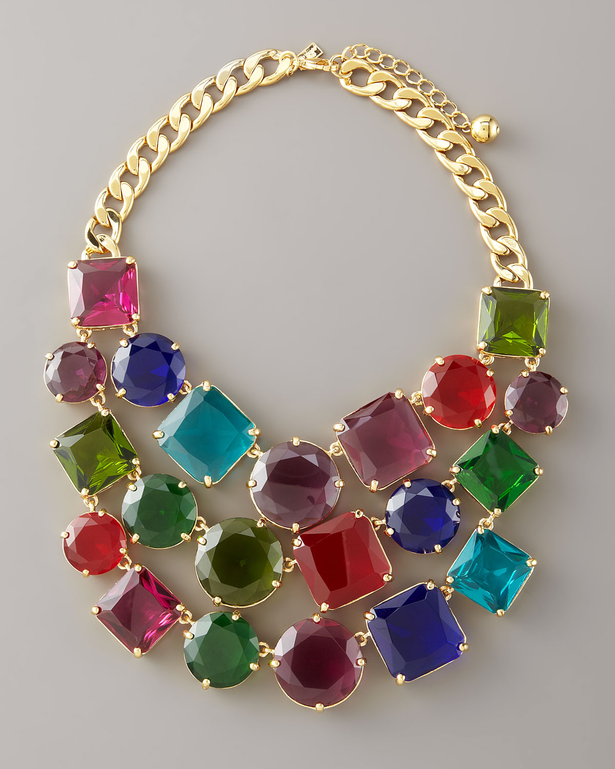 Lyst - Kate Spade New York Multicolor Crystal Bib Necklace