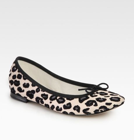 Repetto Bb Animal-Print Leather Ballet Flats in Animal (leopard) | Lyst