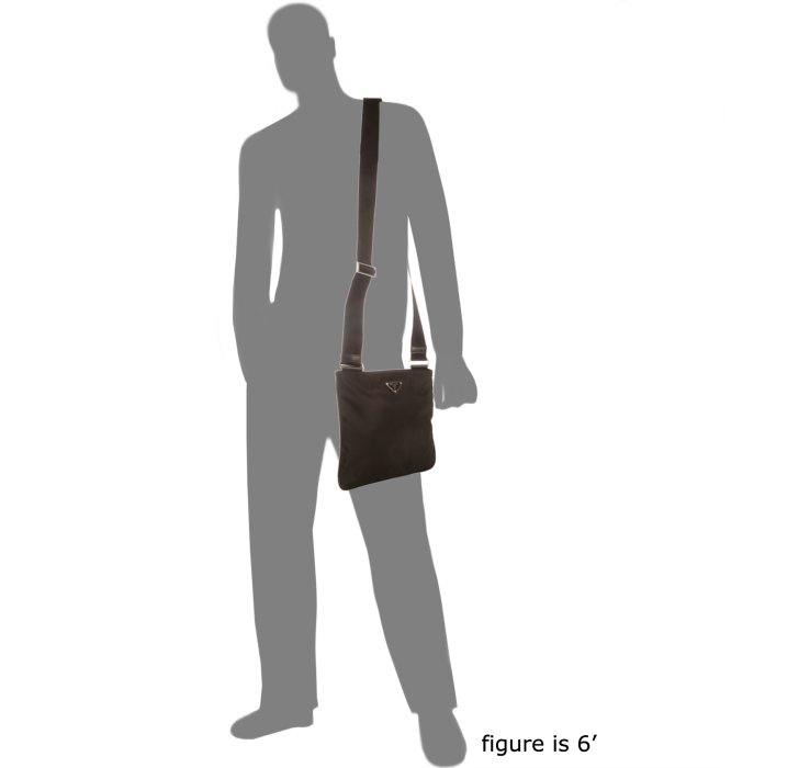 Prada Black Nylon Zip Small Messenger Bag in Black for Men | Lyst  