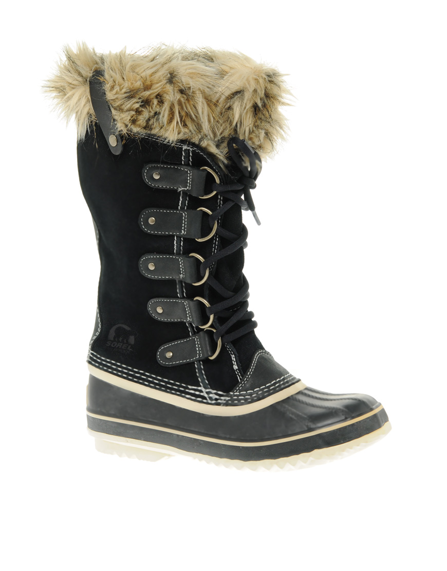 Sorel Joan Of Arctic Boots in Black | Lyst