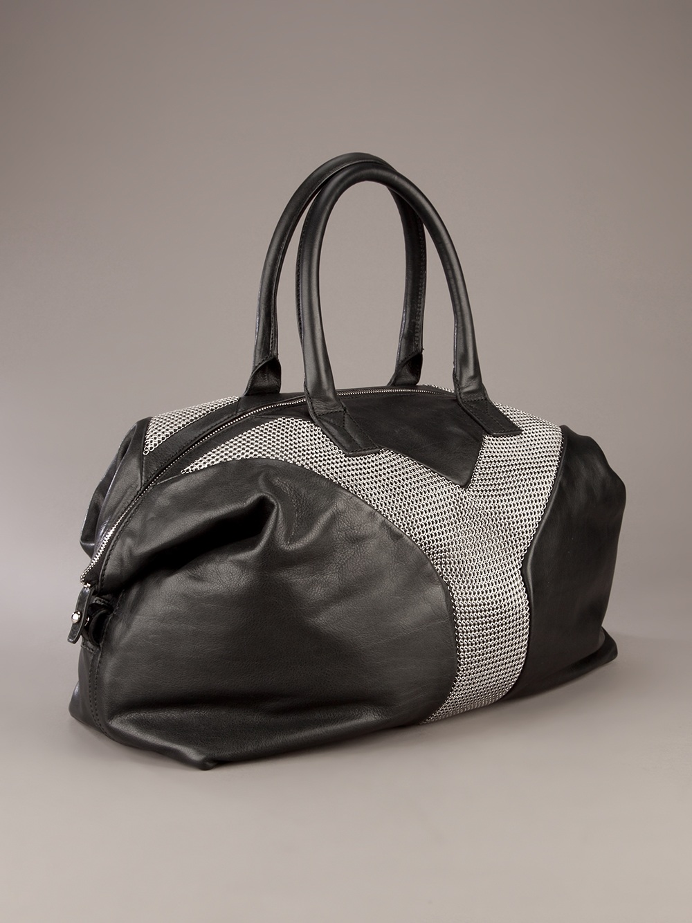 Saint laurent Easy Rock Bag in Gray (black) | Lyst  