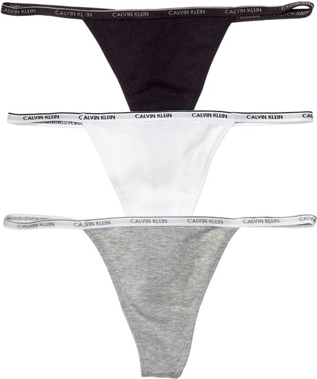 Calvin Klein Underwear Ck One String Thong in Gray (black) | Lyst