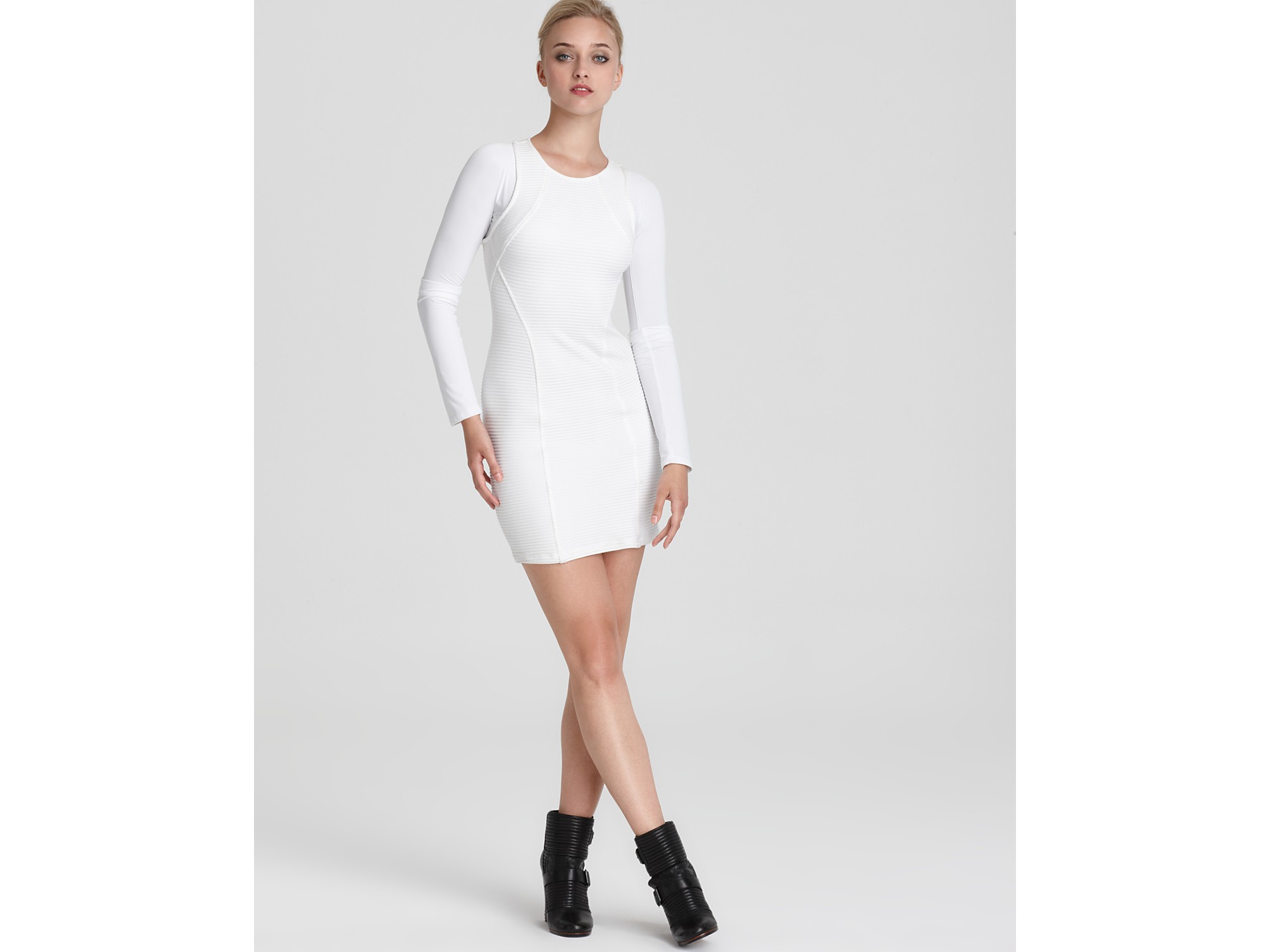 Wedding White Long Sleeve Dress kimberly ovitz paavo long sleeve dress in white lyst gallery