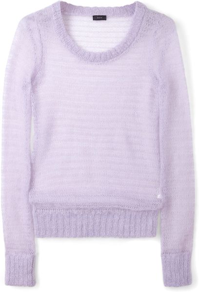 Joseph Lilac Open Mohair Knit Jumper in Purple (lilac) - Lyst