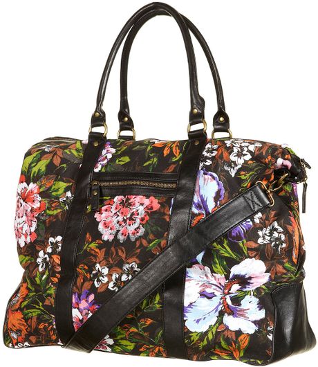 Topshop Tropical Print Holdall Bag in Multicolor (multi) | Lyst